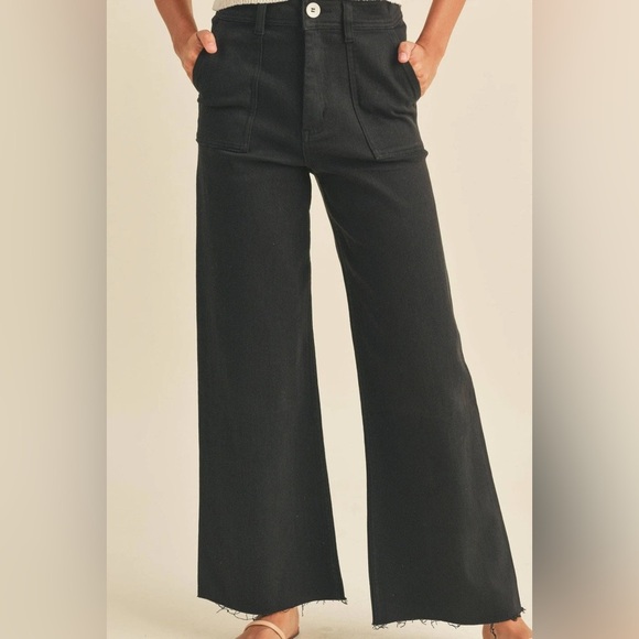Miou Muse Denim - Miou Muse Wide Leg Pants